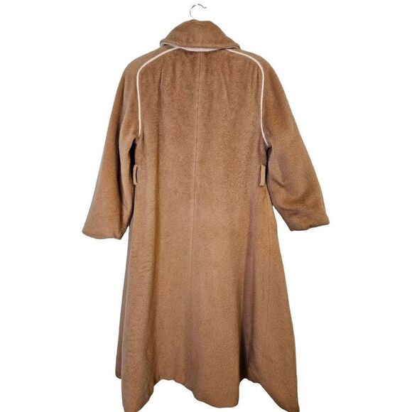 Forstmann Fabrics for Cedrics, vintage tan wool coat. Size M. - Picture 3 of 5